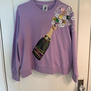 Purple embellished sweater. Bought for Mardi Gras but didn't end up wearing